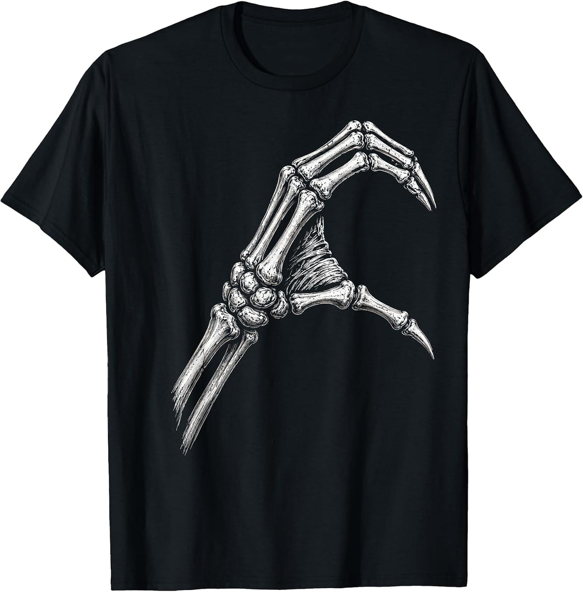 Halloween Skeleton Heart Hand Matching Couple Halloween T-Shirt