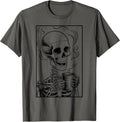 Grunge Gothic Skeleton Halloween Skull Drinking Coffee Mug T-Shirt