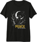 Black Cat Moon Vintage Gothic Line Art Celestial Graphic Premium Tri-Blend T-Shirt