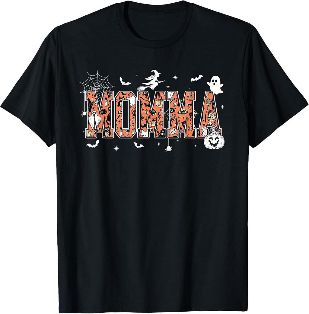 Momma Halloween Pumpkin Family Matching T-Shirt