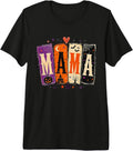 Mama Halloween Spooky Retro Family Design Premium Tri-Blend T-Shirt