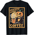 Spooky Skull Coffee Lovers Halloween Party Pumpkin