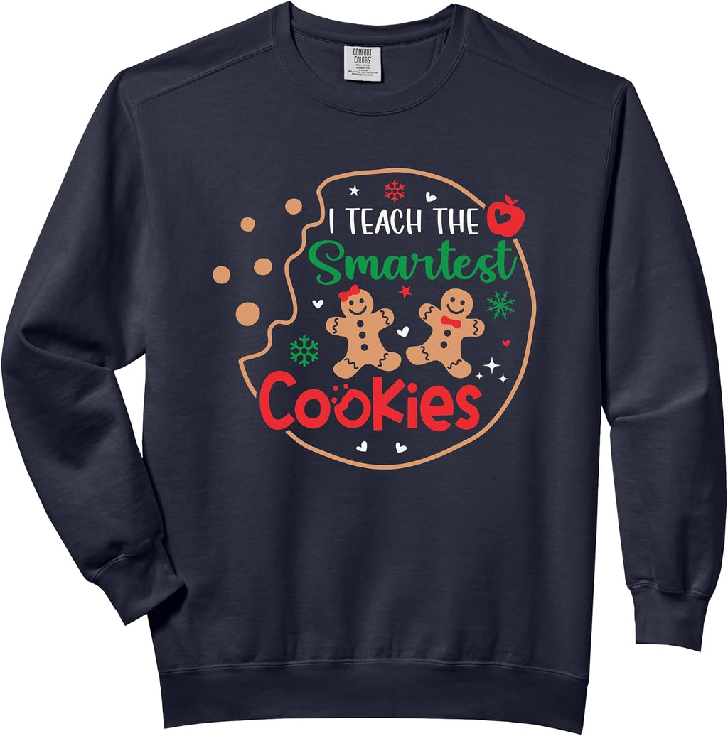 I Teach The Smartest Cookies Teacher Christmas Tee