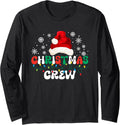 Christmas Family Matching Holiday Xmas Gifts Christmas Crew Long Sleeve T-Shirt