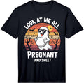 Funny Halloween Pregnant Maternity Ghost Performance T-Shirt