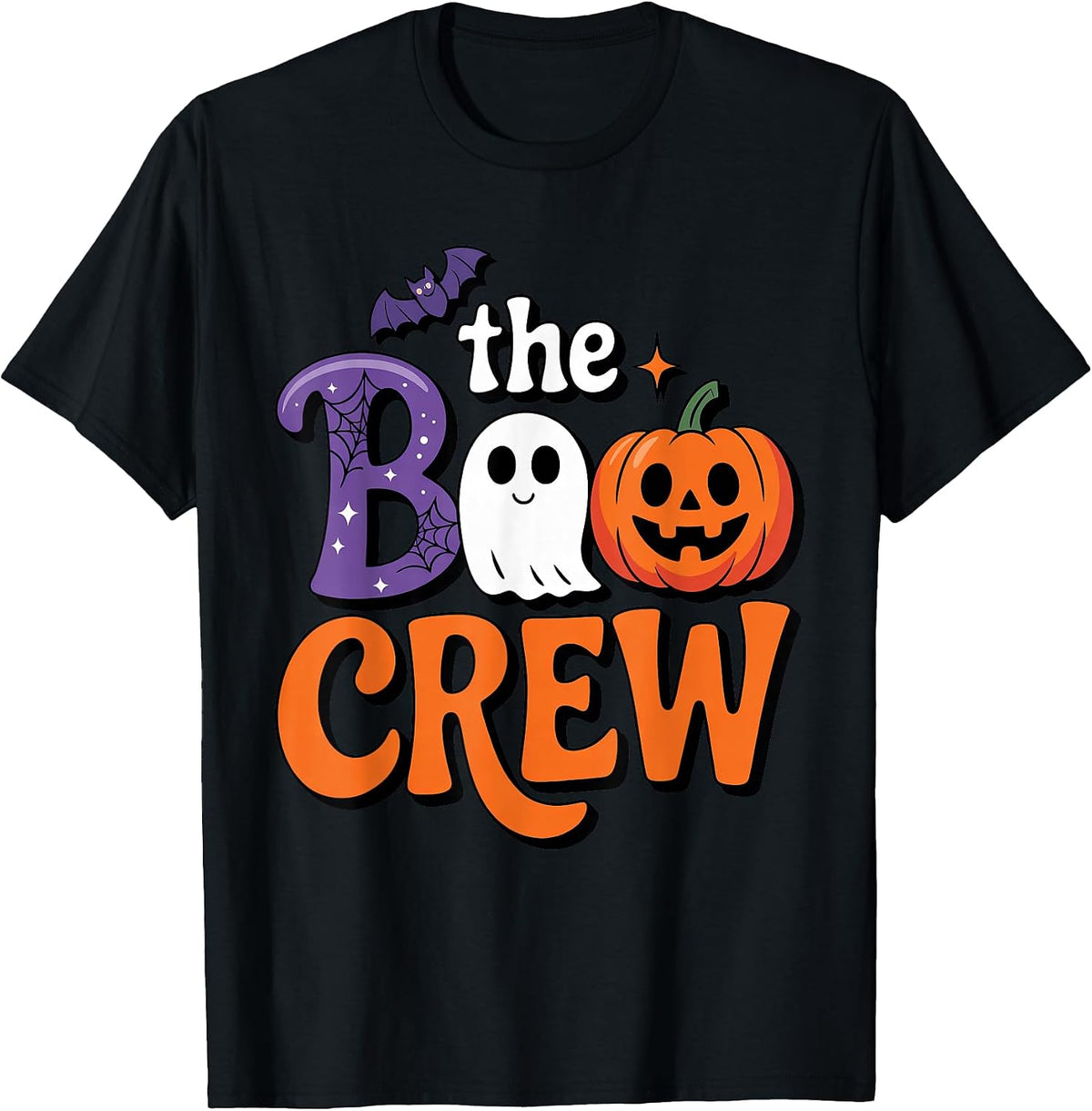 Spooky Season The Boo Crew Funny Halloween Family Matching T-Shirt