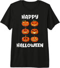 Pumpkin Faces Funny Happy Halloween Premium Tri-blend T-Shirt