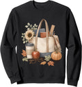Autumn Teacher Classroom Coffee Pumpkin Leaves Aesthetic Sweatshirt