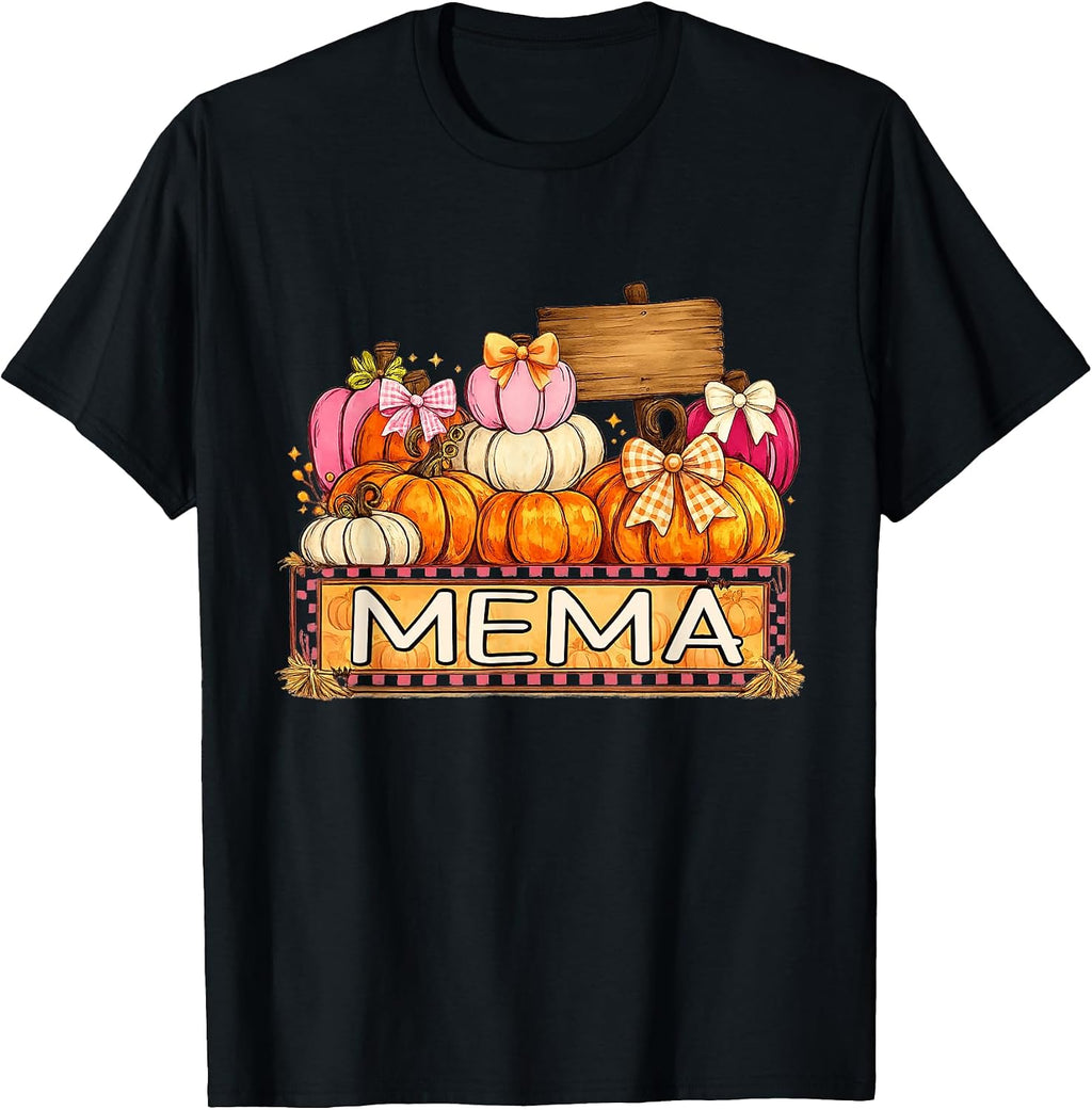 Pumpkin Mema Halloween Family Matching T-Shirt