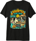 Haunted Tiki Bar Summerween Shirt Retro Halloween Beach Premium Tri-Blend T-Shirt