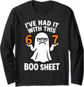 67 Meme Halloween Costume 6 7 Funny Boo Sheet Six Seven 6-7 Long Sleeve T-Shirt