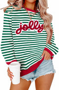 Merry Christmas Sweatshirts for Women Christmas Sequin Long Sleeve Shirts Ugly Xmas Sweater Patch Crewneck Pullover Top