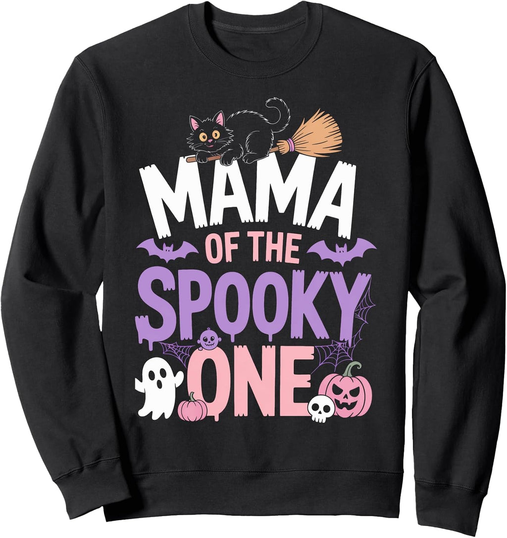 Mama Of The Spooky One For Creepy Season Moms Sweatshirt