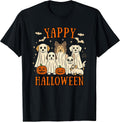 Dog Ghosts Yappy Halloween Sheltie Frenchie Lab Ghost Dogs T-Shirt