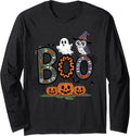 Spooky Season Boo Crew Funny Halloween for Family Matching Long Sleeve T-Shirt