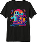 Ghost Dog Halloween Retro Design Pet Lover Spooky Theme Premium Tri-Blend T-Shirt