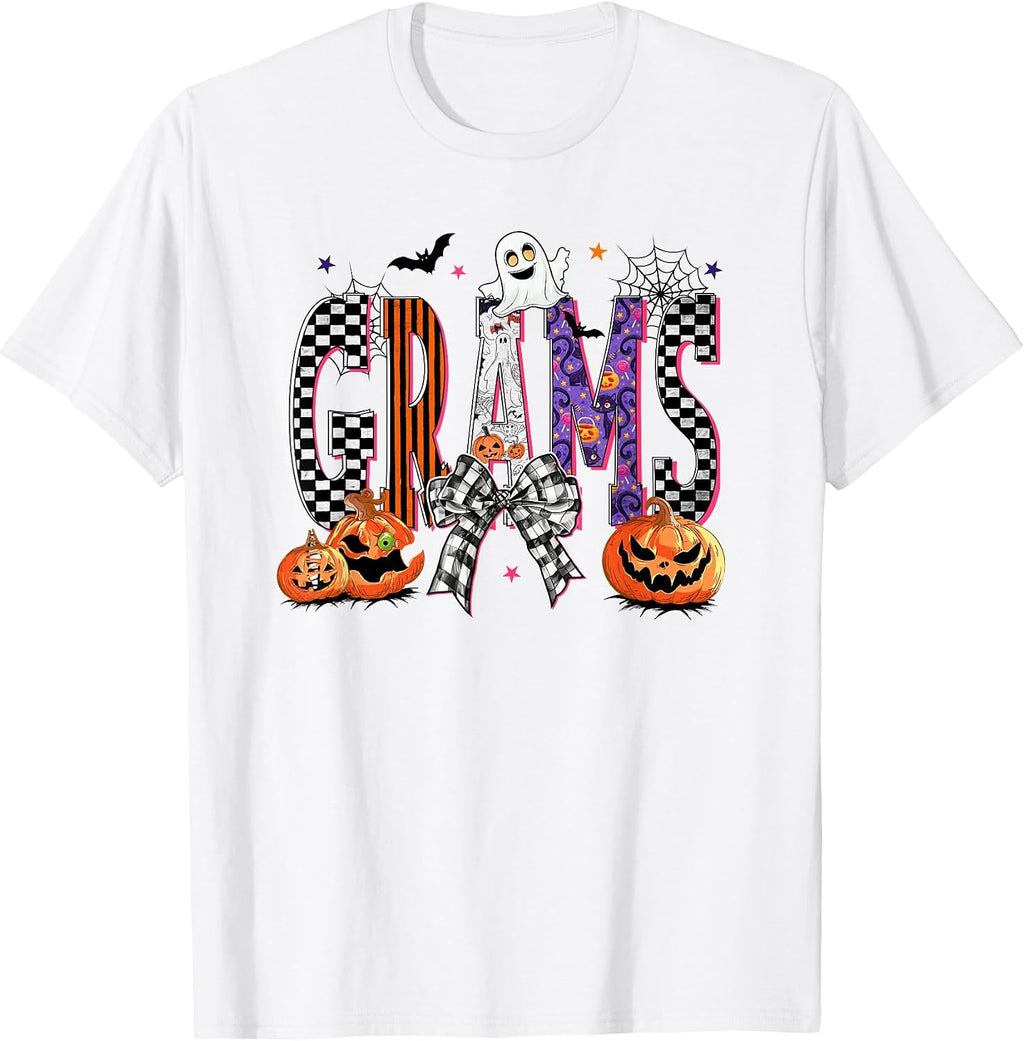 Grams Pumpkin Fall Halloween Family Matching T-Shirt
