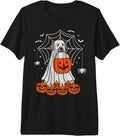 Halloween Dog Ghost Premium Tri-Blend T-Shirt