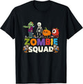 Zombie Skeleton Monster Pumpkin Halloween Squad Costume T-Shirt