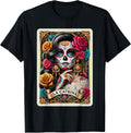 La Catrina Tarot Card Day of the Dead Dia de Los Muertos T-Shirt
