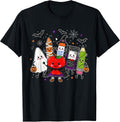 Cute Halloween School Supplies Teacher Spooky Classroom T-Shirt