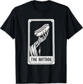 Hot Dog Bun Tarot Card Hotdog Skeleton Hand Glizzy Gobbler T-Shirt