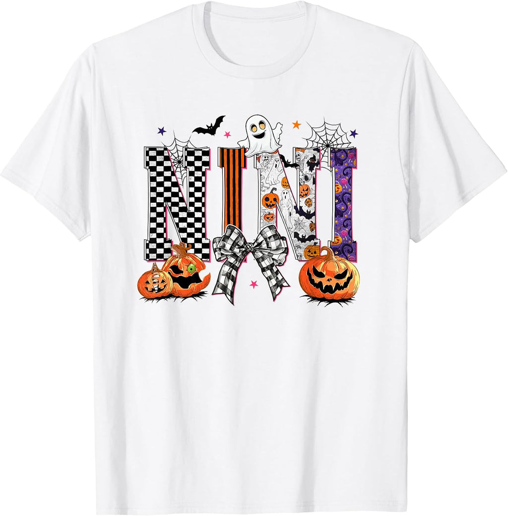 Nini Pumpkin Fall Halloween Family Matching T-Shirt
