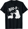 Boop Funny Dog Ghost Boo Boop Halloween Night Dog Graphic T-Shirt
