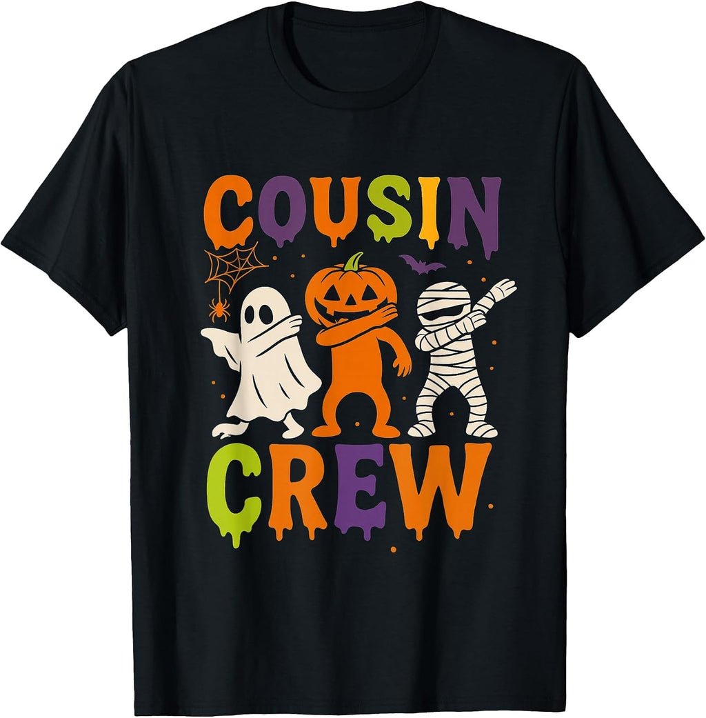 Halloween Cousin Crew 2025 Kids Matching Cousins Spooky T-Shirt