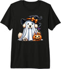 Halloween Ghost Dog Premium Tri-blend T-Shirt