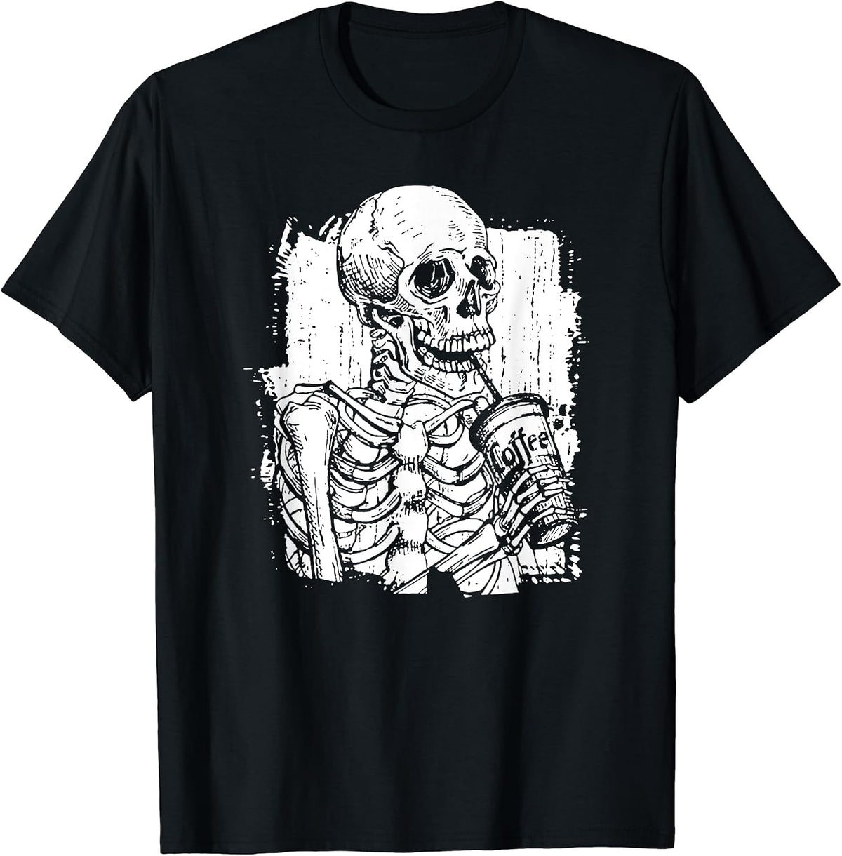 Skeleton Drink Coffee Halloween Men Women Clothing