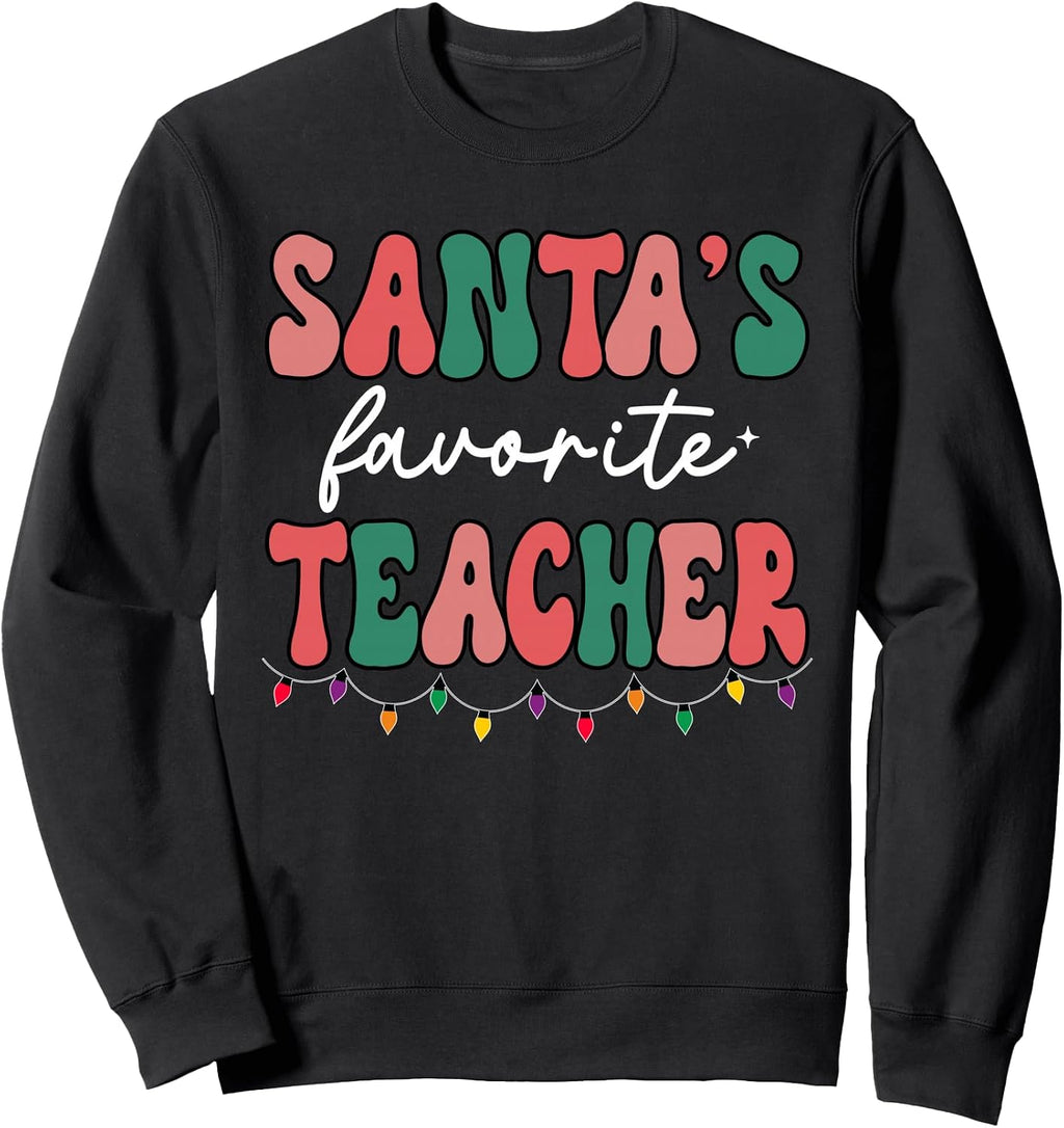 Groovy Christmas Santas Favorite Teacher