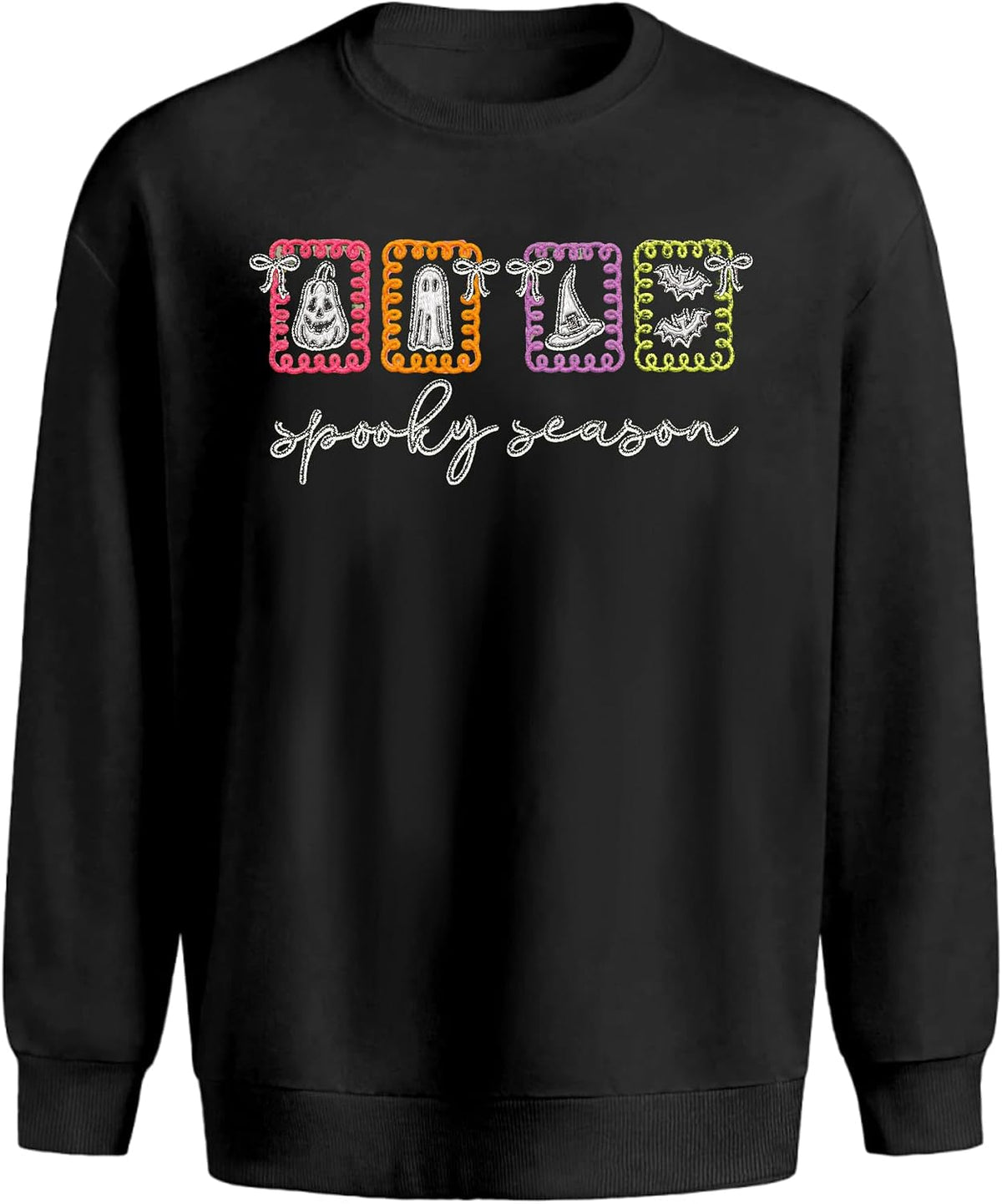 Spooky Season Stamp Crewneck Sweatshirt, Halloween Fall Gift
