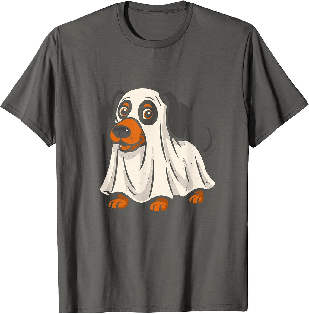 Cute Ghost Dog Halloween Dachshund T-Shirt