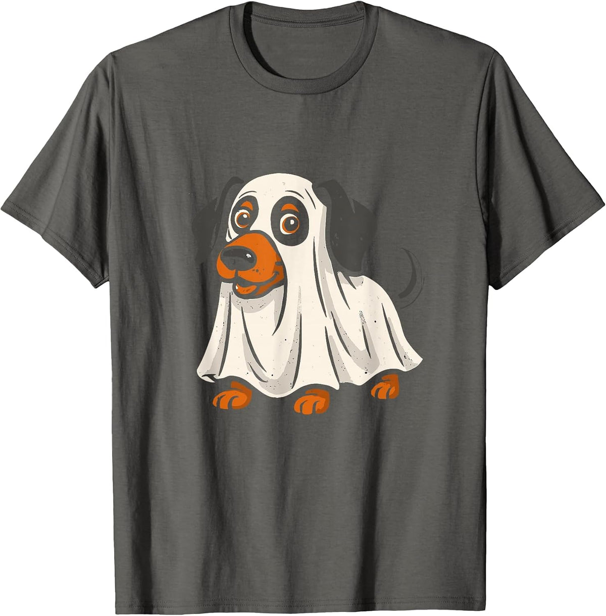 Cute Ghost Dog Halloween Dachshund T-Shirt