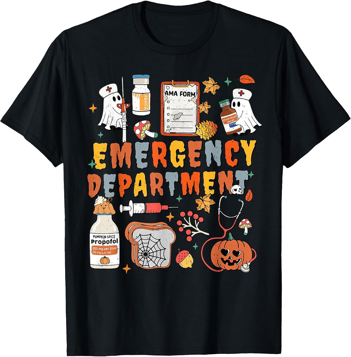 Funny ER Nurse Halloween Spooky Season Lat