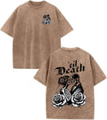 Acid Wash Tshirt Unisex Halloween Shirts 2026, Vintage Romantic Shirts for Couples Matching