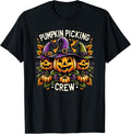 Funny Pumpkin Picking Crew Halloween Tees