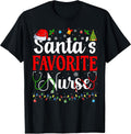 Santa's Favorite Nurse Christmas Nursing Pajamas