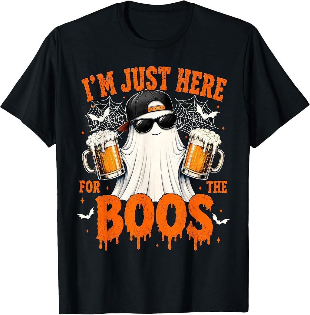 I'm Just Here for The Boos Funny Halloween Men Women T-Shirt