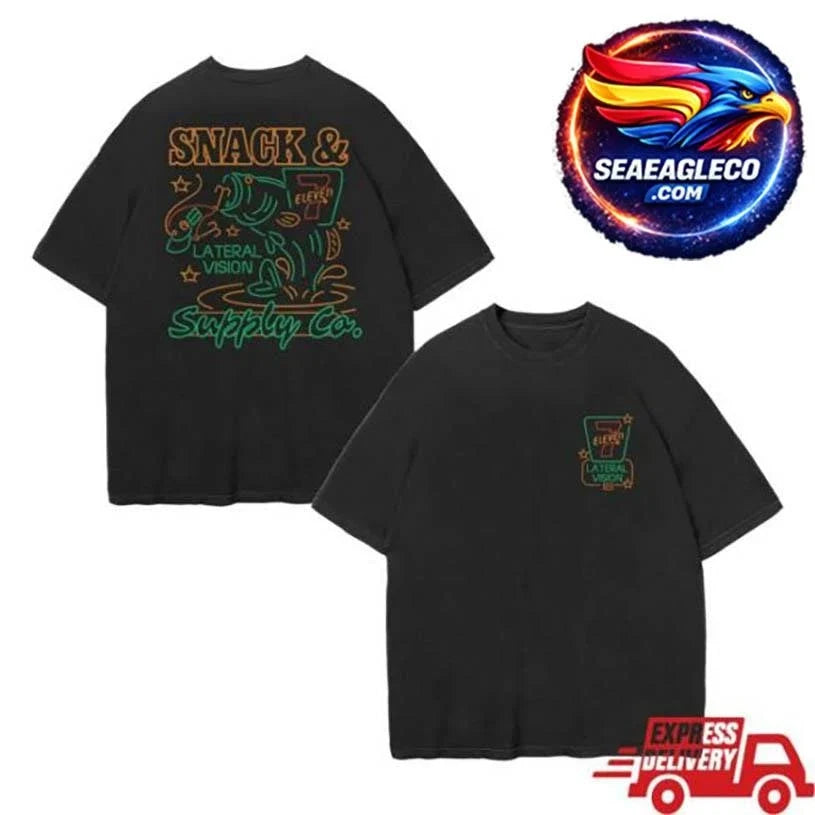 7Collection 7-Eleven X Lateral Vision Neon Sign Two Sided Shirt Unisex