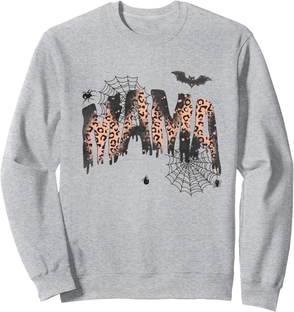 Spooky Mama Cute Halloween Momster Sweatshirt