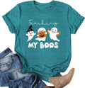 Bibbidi Bobbidi Boo Shirt Women Halloween T-Shirt Funny Letter Print Tees Casual Short Sleeve Tops
