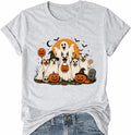Halloween Shirt Ghost Dog T Shirt Spooky Season Ghost Pumpkin Funny Shirts