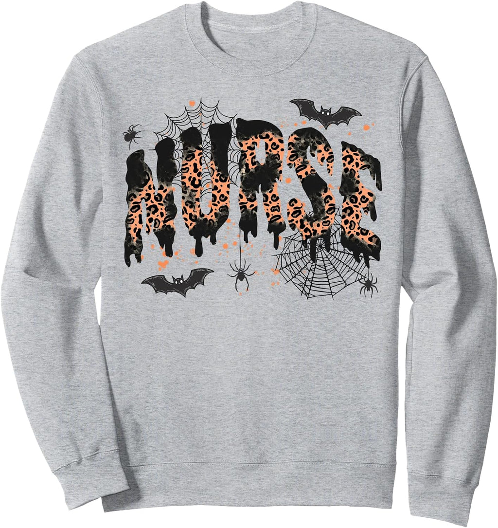 Spooky Nurse Scary RN Staff Nursing Student Life Halloween Sweatshirt