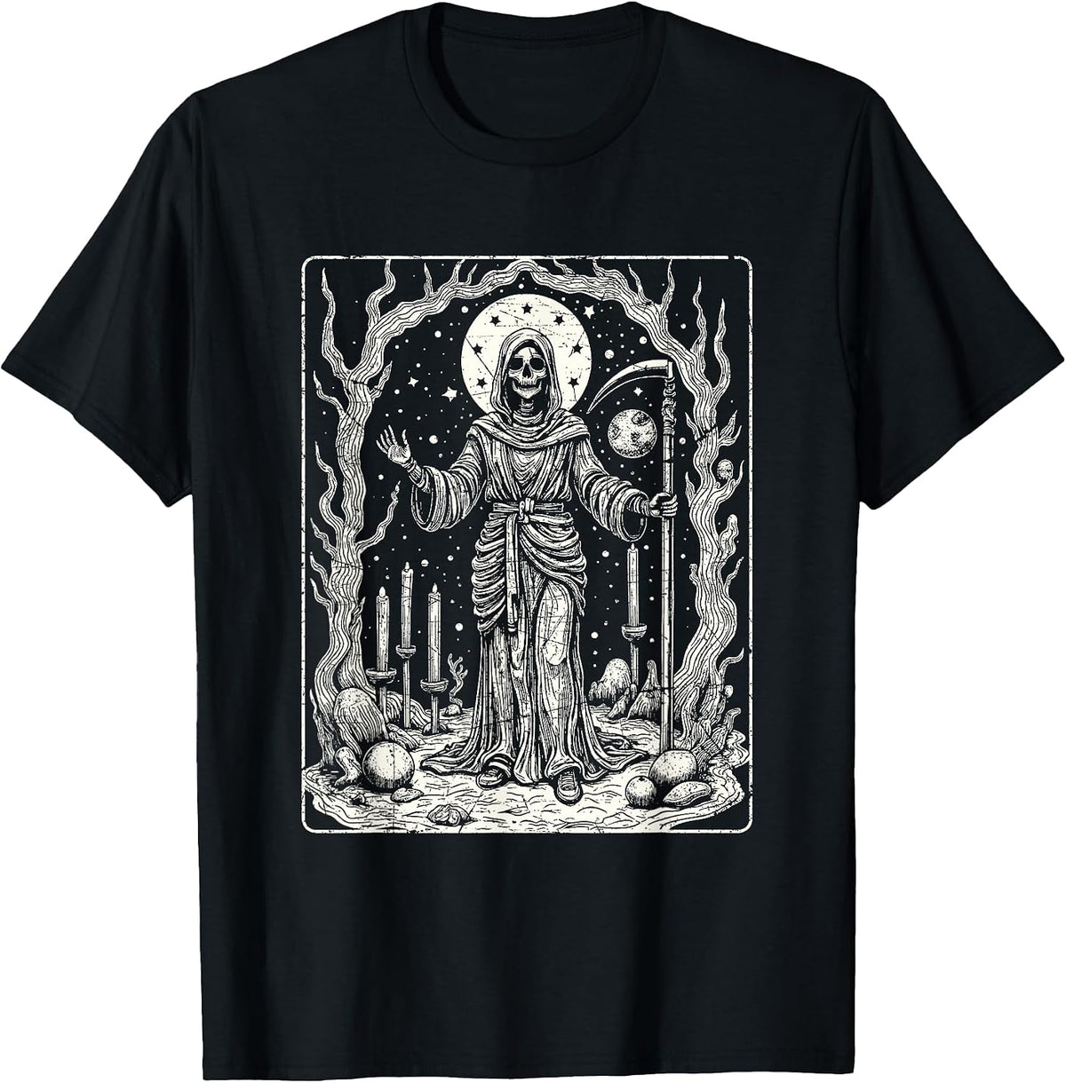 Dia De Los Muertos La Santa Muerte La Catrina Sugar Skull T-Shirt