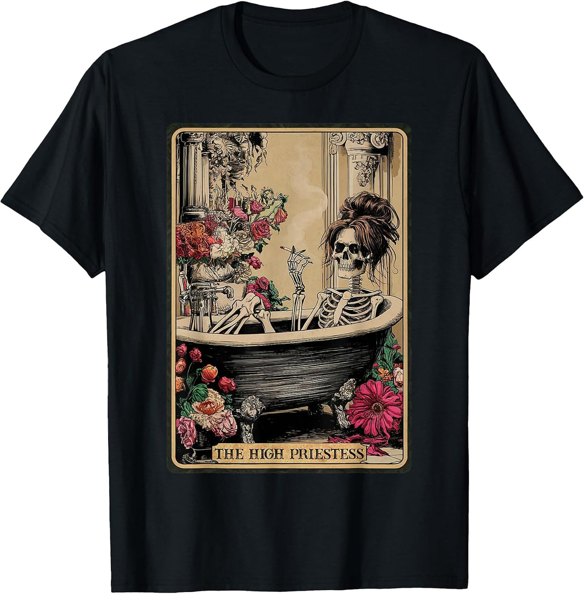 Funny Weed Smoker The High Priestess Tarot Card