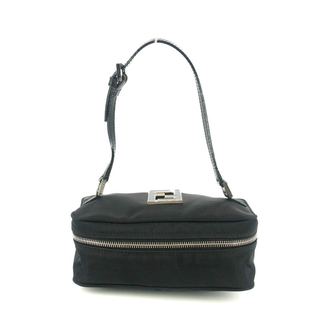 Fendi Black Nylon Vanity Pouch #8500