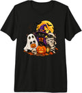 Black Cat Halloween Funny Premium Tri-Blend T-Shirt
