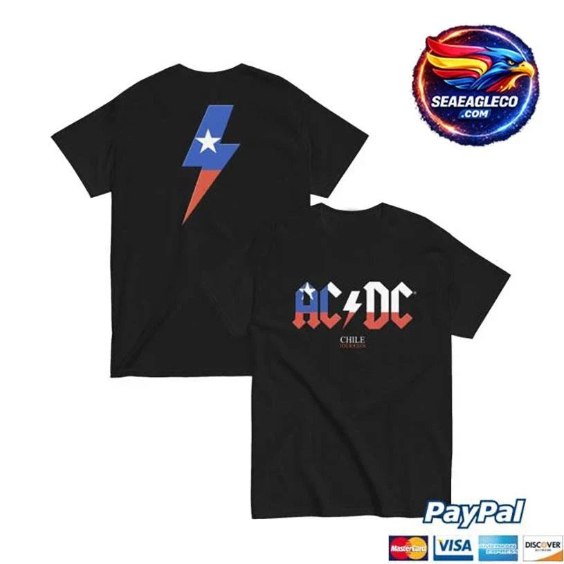 Acdc Chile Pwr Up Tour Two Sided Shirt Unisex
